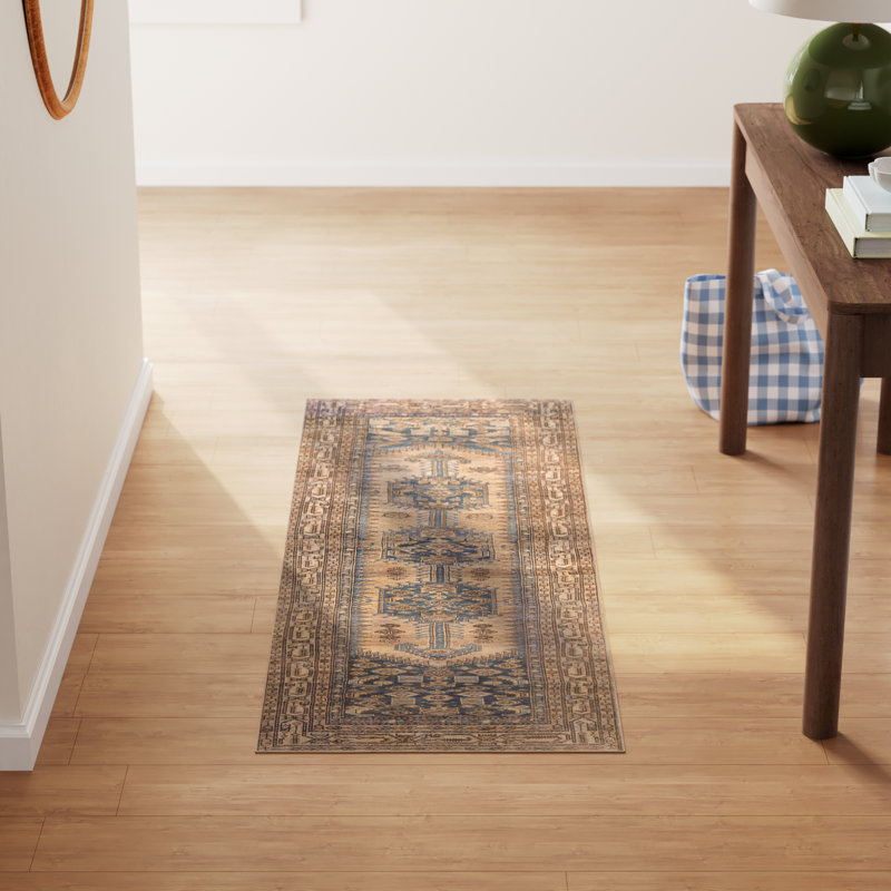 Washable Oriental Indoor Rug, Runner 3' x 10'