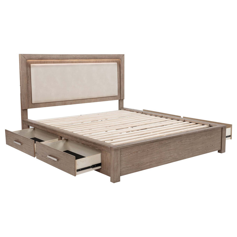 Gibbons Eastern King LED Storage Bed
