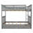 Full-Over-Full Bunk Bed With Ladders And Two Storage Drawers-1899495887