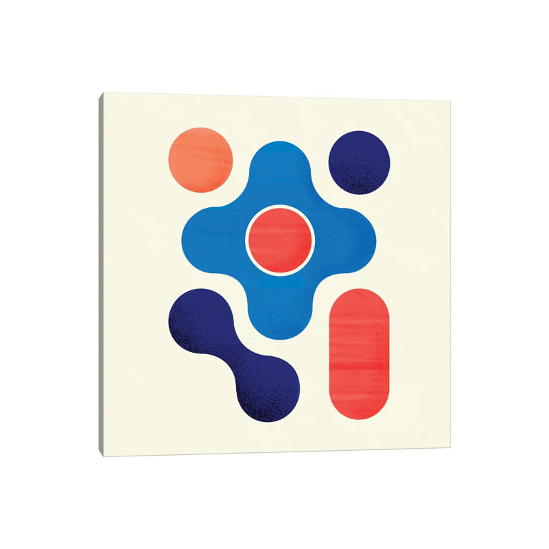 Geometric Abstract I 1 Piece Wall Art on Canvas, 66.04 cm H x 66.04 cm W x 1.91 cm D, Canvas