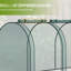 Protection pour plantes de jardin 9 pi x 4 pi - cage de culture avec 3 portes à fermeture à glissière, pochette de rangement, 6 ancrages au sol, ouvertures de pochette de protection, sac, pointes, étui