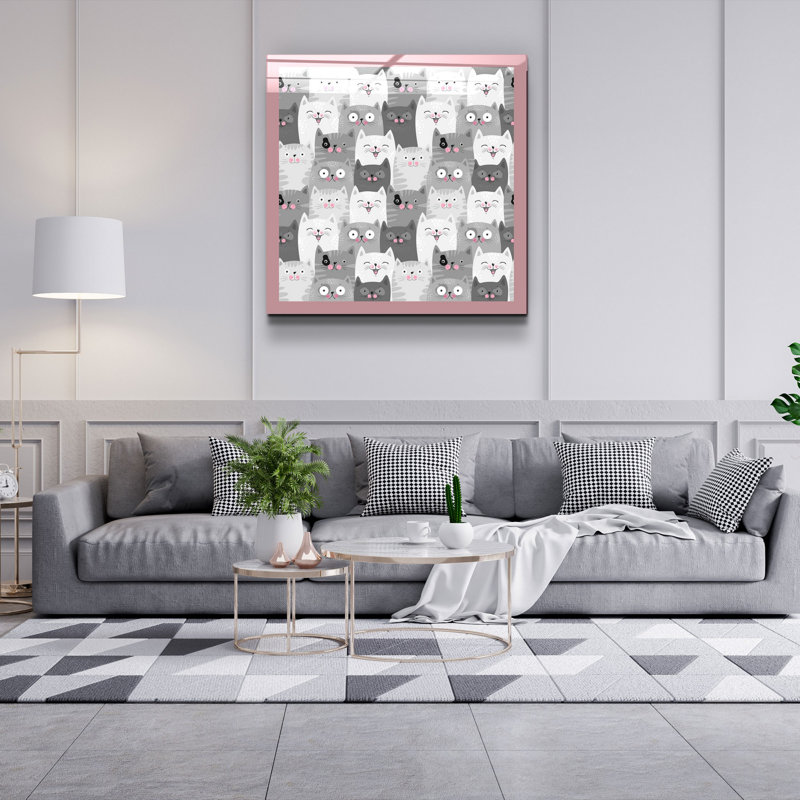 Stunning Decorative Tempered Glass Painting, 19.7 x 19.7 Inches | 100% Tempered Glass, Thickness: 0.16 Inches | UV Printing for Vibrant Colors | Perfect for Home Décor, Living Room or Office Wall Art