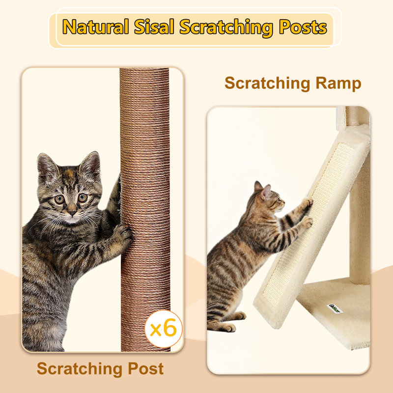 78cm H Cat Tree, Beige