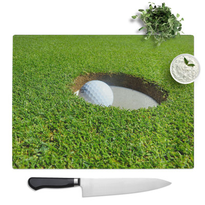 Golf Ball  Glass Chopping Board