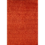 Indian Floral Area Rug in Red