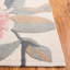 Laine touffetée à la main Jardin; Tapis d'intérieur floral en coton-117794535