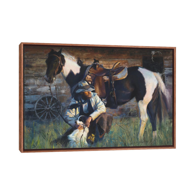 « A Hard Days end » par David Edward Kucera, reproduction d’art, H 40 po x l 60 po x P 1,5 po, Pas de tapis
