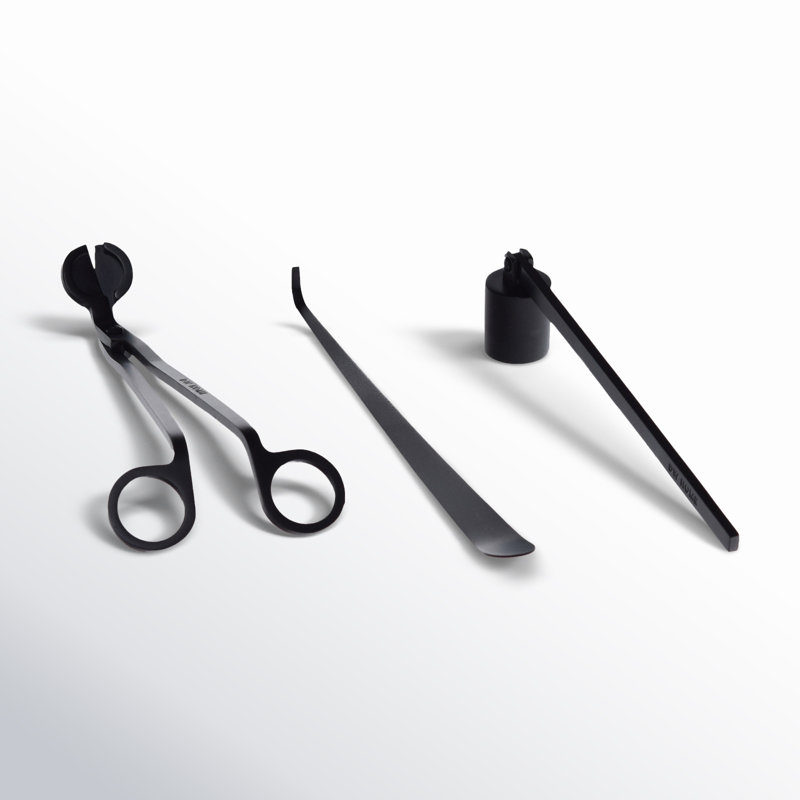 Candle Accessories Set, Black