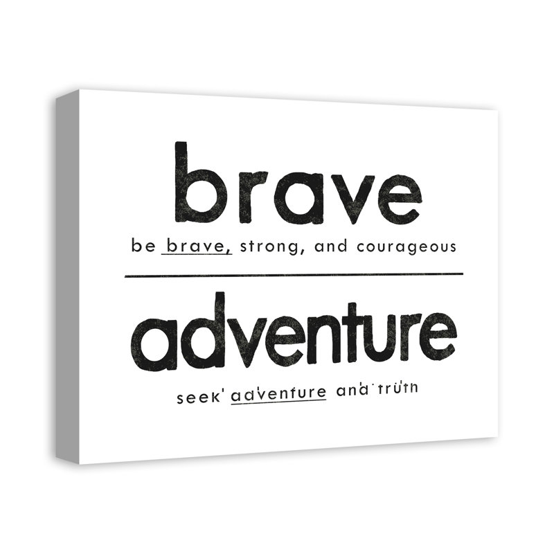 « be seek », art sur toile adventure Madewell, H 11 po x l 14 po x P 1,25 po, Toile tendue