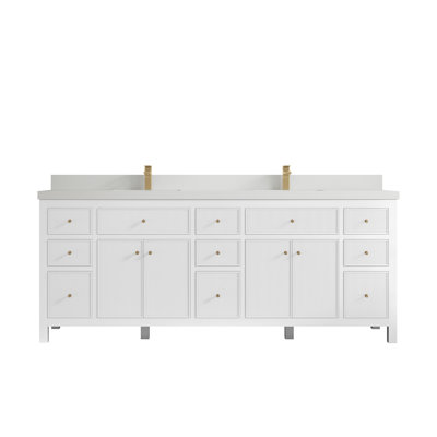 84'' Double Bathroom Vanity with Top