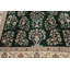 Tapis vintage émeraude en laine noué à la main 7 pi 8 po x 10 pi