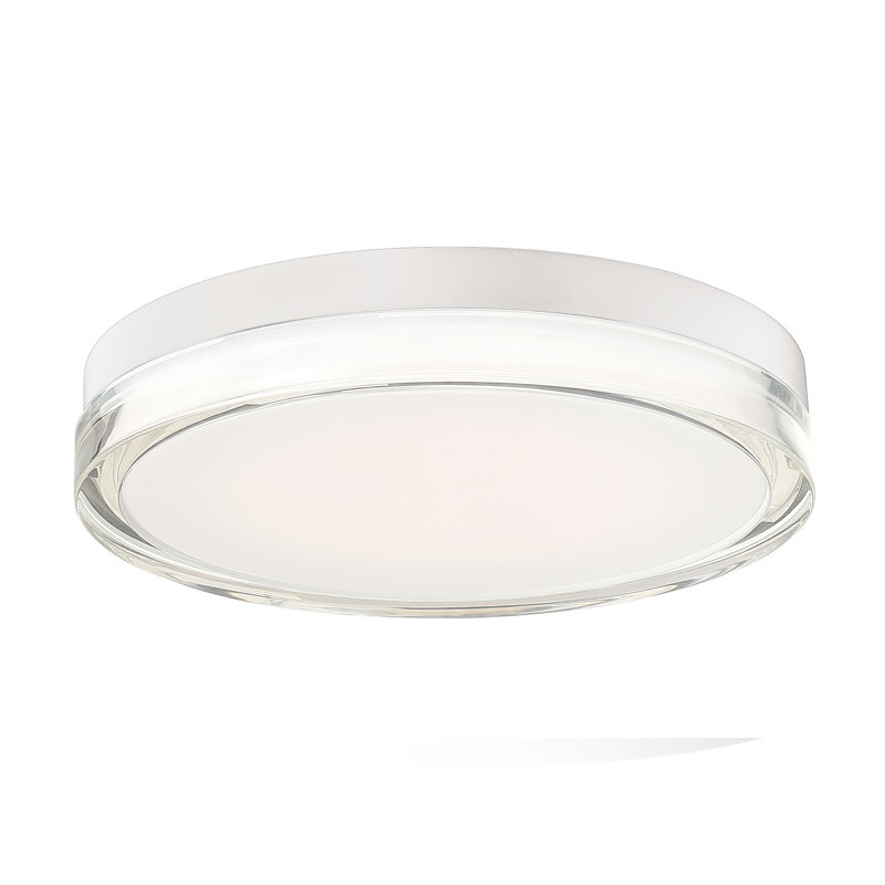 Pi 12" Black Aluminum LED Outdoor Flush Mount, Energy Star