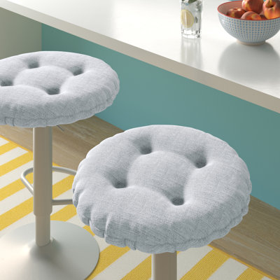 Non-Slip Solid Barstool Seat Cushion, 14-Inches Round