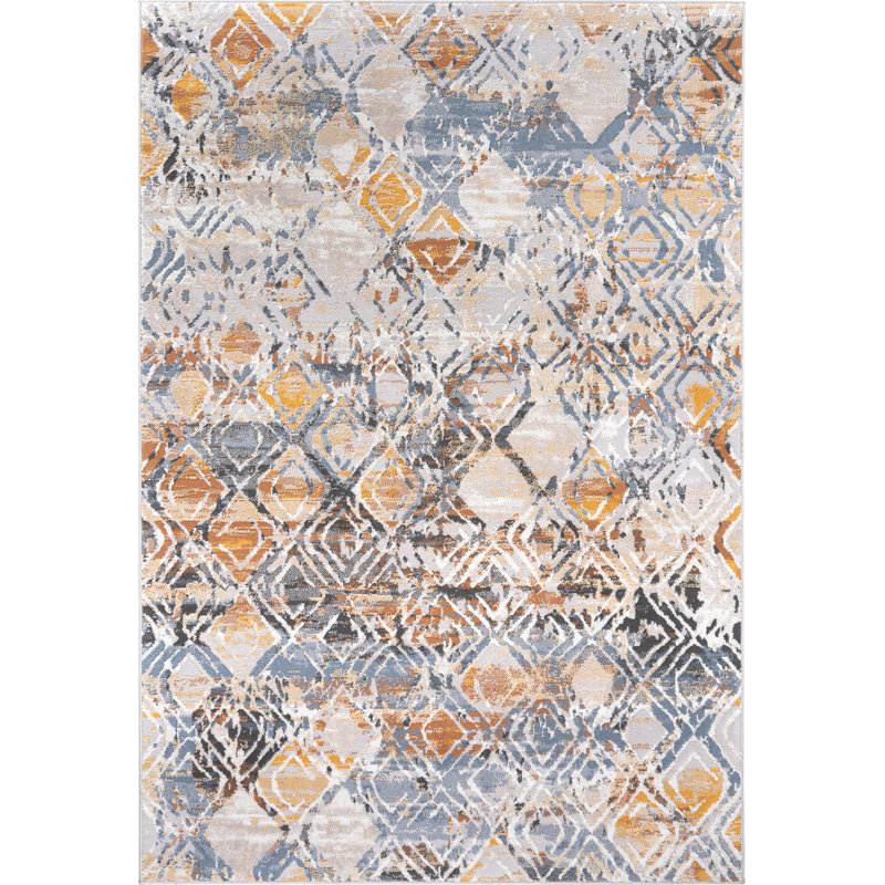 Geometric Indoor Rug, Rectangle 7'7" x 10'2"