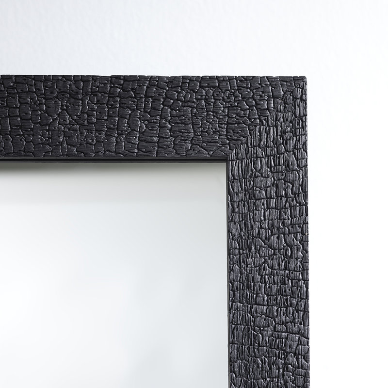 Rosella Wood Flat Wall Mirror, 129cm H x 89cm W