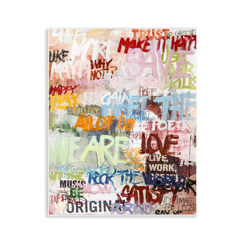  Art moderne sur plaque, "Graffiti moderne" par Design Fabrikken