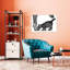 Gentle Dog Kitten Contemporary Cat Dog Wall Art Print-1495575485