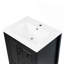 Meuble-lavabo 24 po avec lavabo, une armoire avec porte à fermeture douce, 3 tiroirs à fermeture douce, poignées en métal rétro, noir