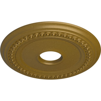 Médaillon de plafond classique H 18 5/8 po x l 18 5/8 po x P 1 1/8 po