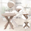 Table de bout ronde COZAYH Farmhouse