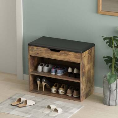 Latitude Run® 6 Pair Shoe Storage Bench