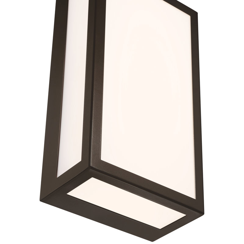 Wall Light, 12" H x 6.5" W x 3.5" D, Bronze
