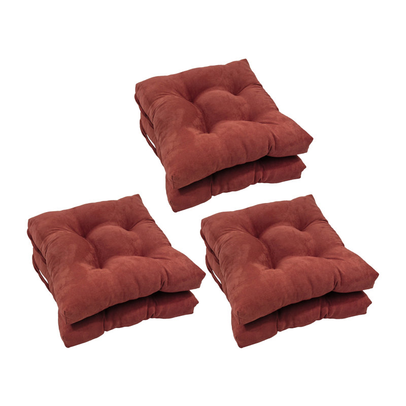 Outdoor 3.5'' Seat Cushion, Red Wine Microfiber