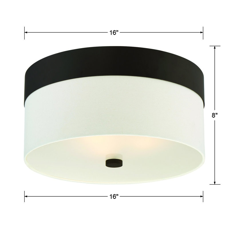Grayson 3 - Light Flush Mount, Dark Bronze