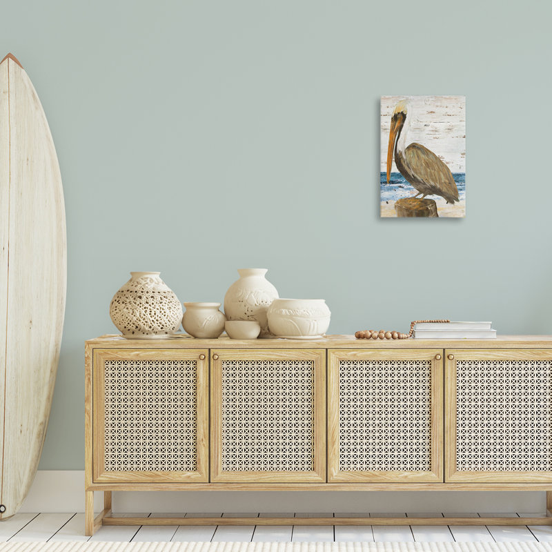 «Rustic Ocean Pelican» par Julie DeRice, H 24 po x l 16 po