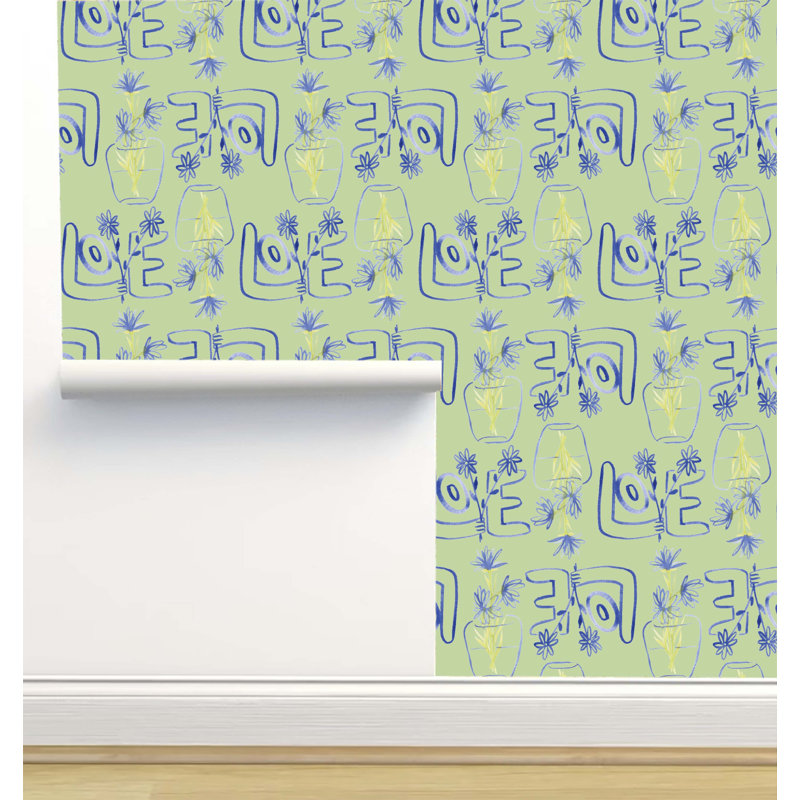Rouleau de papier peint adhésif L 12 pi x l 2 pi Jenna Rainey Designs