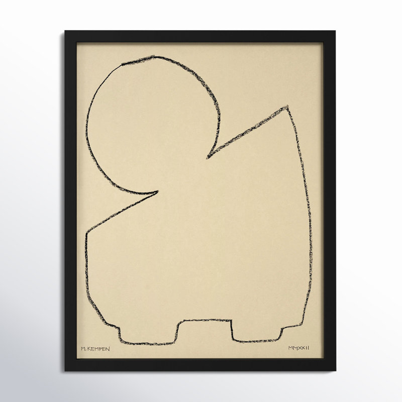 Sand 1 Print by Michael Kempen, 20" H x 16" W x 1.25" D, Black