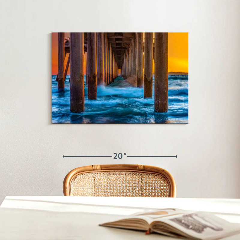 Aletra Hunting Beach Pier, 16" H x 24" W