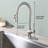 High Arc Pull-Down Kitchen Faucet , Single Handle Modern Faucet-123277795