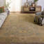 Oushak Nubl Oriental Hand Knotted Wool Dark Green/Brown Area Rug-172680203