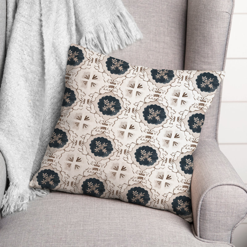  Tile Abstract Square Pillow Cover & Insert