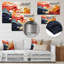 «Colorful Ripple Harmony Elegance I», reproduction d'art murale abstraite en métal MT137235-809711274