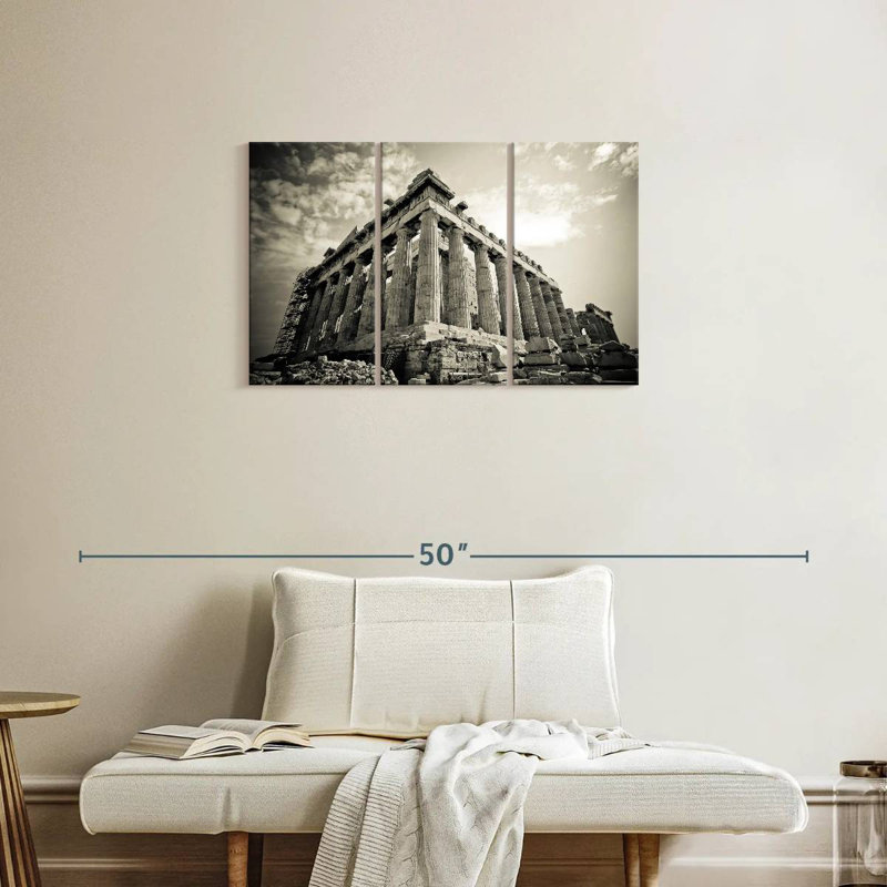 Adella BW Parthenon Athènes, H 20 po x l 33 po