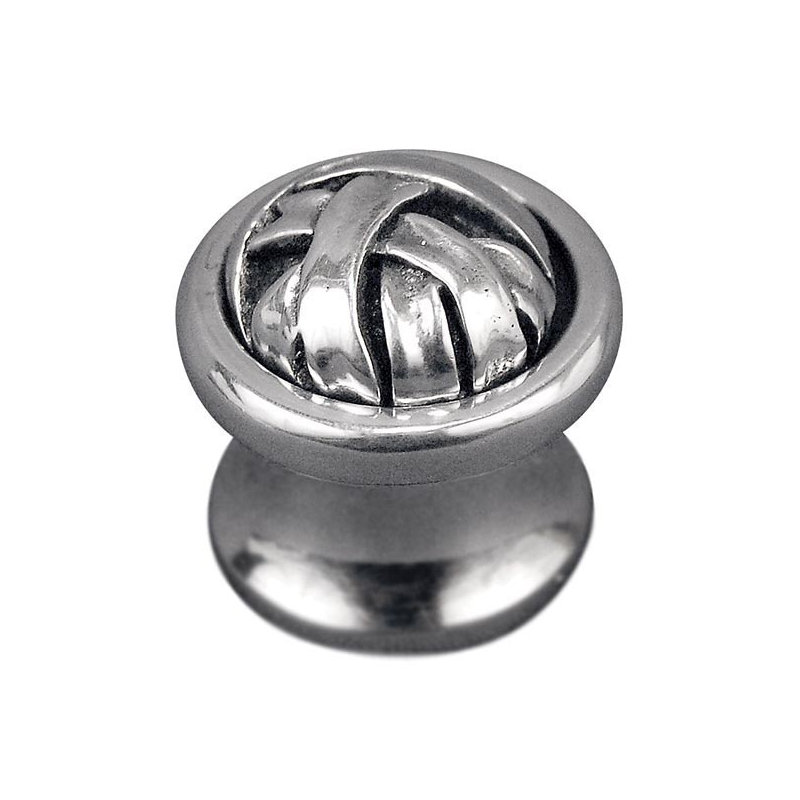 Cilento Mushroom Knob, 1" H x 1" W x 1" D, Vintage Pewter