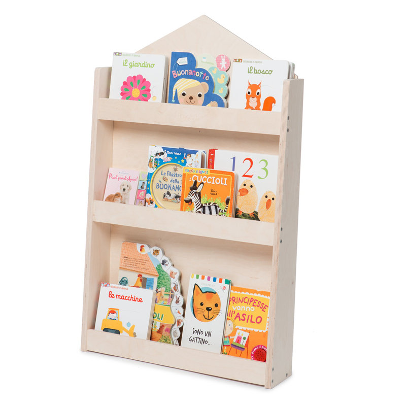 95cm H X 60cm W Buildings & Architecture Standard Kids Bookcase, Cream 