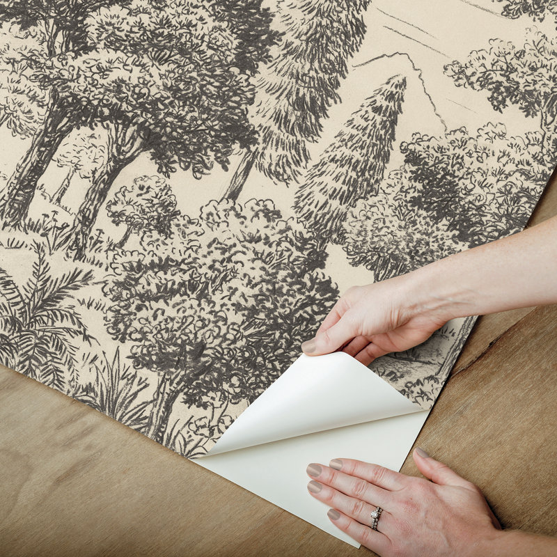 Sylva Parchment Self Adhesive Mural