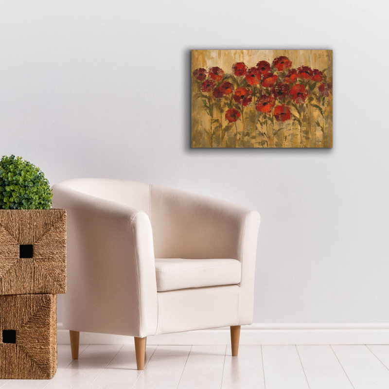 «Sunshine Florals» par Silvia Vassileva, art mural sur toile, H 18 po x l 26 po