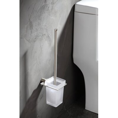 Ayelt 17.81in. H Wall Mounted Toilet Brush and Holder -  ANZZI, AC-AZ055BN