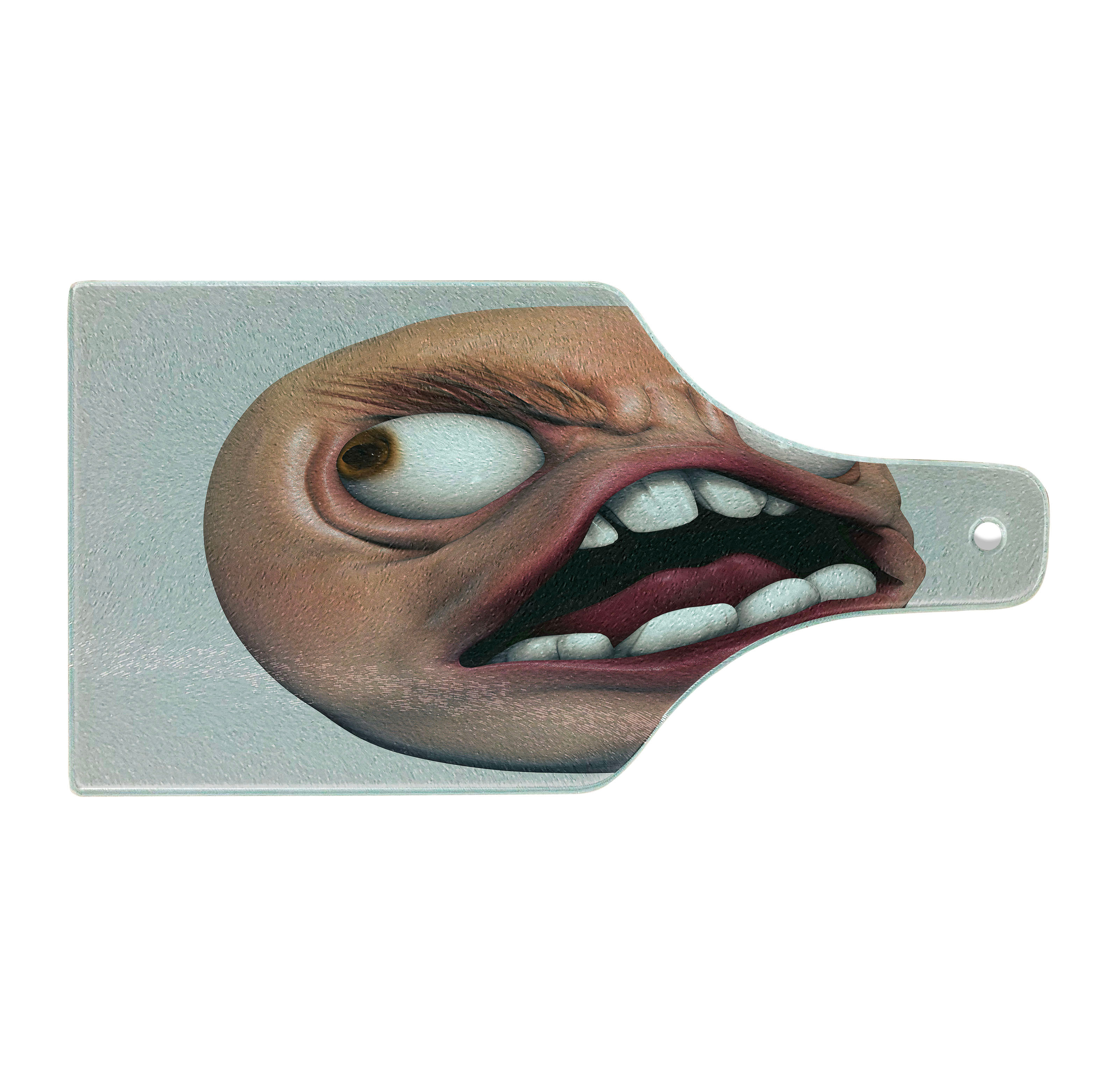 Ambesonne Humor Tempered Glass Cutting Board Angry Rage Meme Guy Fun ...