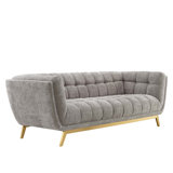 86'' Faux Leather Sleeper Sofa
