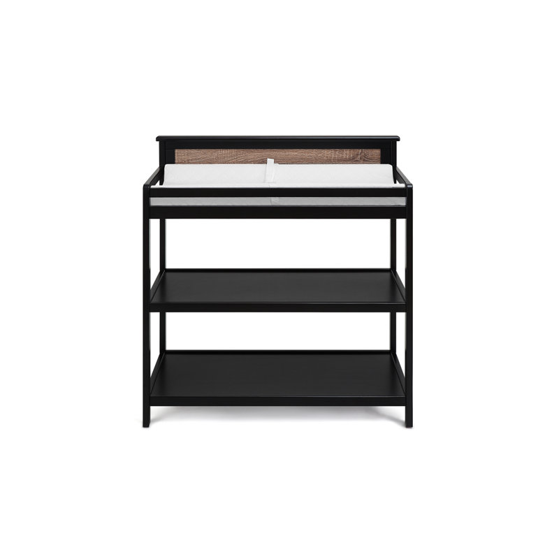 Connelly Changing Table Black/Vintage Walnut