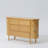Modern Burlywood Solid Wood Accent Cabinet