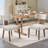 Mid Century Upholstered Dining Chairs Side Chairs Farmhouse Dining Chair with Wood Legs-1910603100
