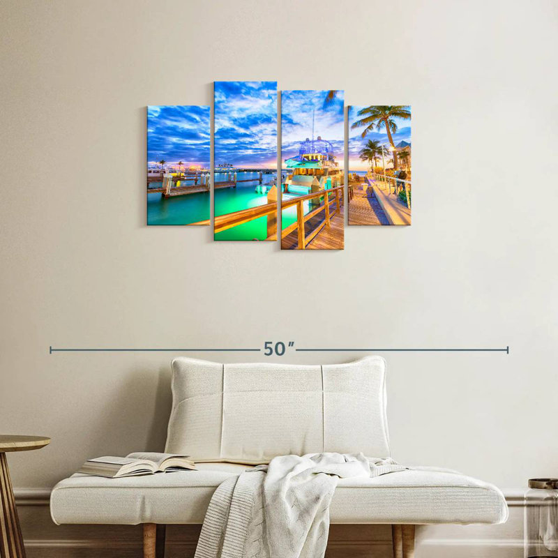 Mehar Key West Bridge Sunset, 22"H x 36"W
