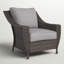 Chaise de patio avec coussins Grondin