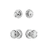 Nostalgic Warehouse Classic Rosette Entry Set with Deco Knob